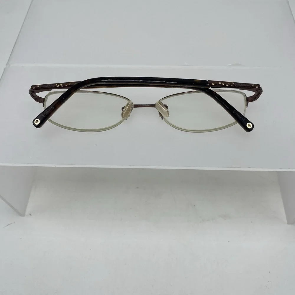 Coach Eyeglasses Sunglasses FRAMES ONLY Faye 53-18-140 Brown Tortoise 202